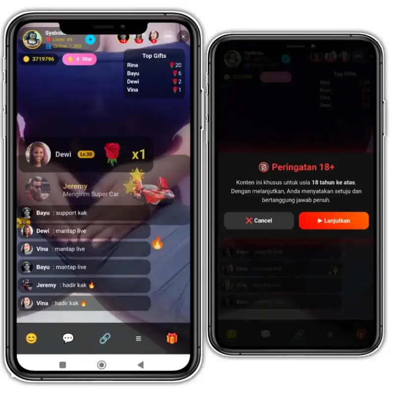LANDING PAGE LIVE STREAM STYLE (BIGO STYLE) – SIAP MONETISASI ADSTERRA